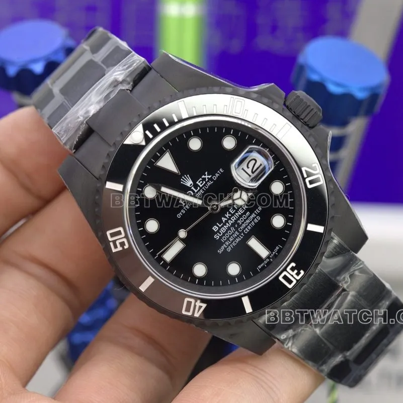 TW factory all black water ghost rolex collectible watches 2824 movement 40mm