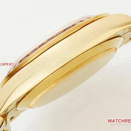 top-tier watch RolexPPM factory Daytona diamond bezel gold braceletfront live photo