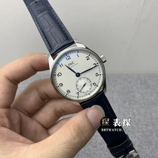 ZF FactoryIWC watch men's Portuguese watch silver white dialleather strap model pictures and prices front live photo