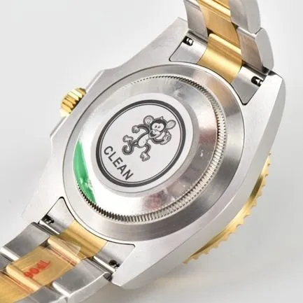CLEAN FactoryRolextop-tierhigh-quality watch blue dial gold belt v4 latest version 18k mechanical watch front view