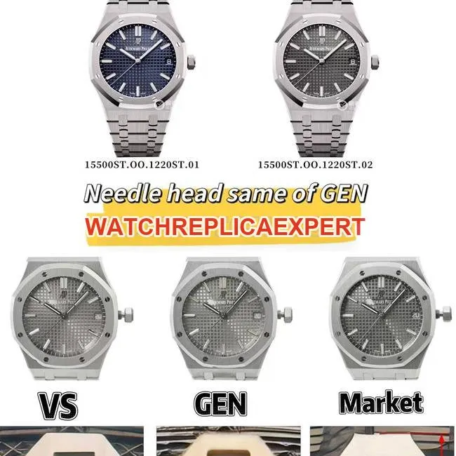 VS FactoryAudemars PiguetRoyal Oaktop-tier watch 15500 comparison genuine review movementlive photos