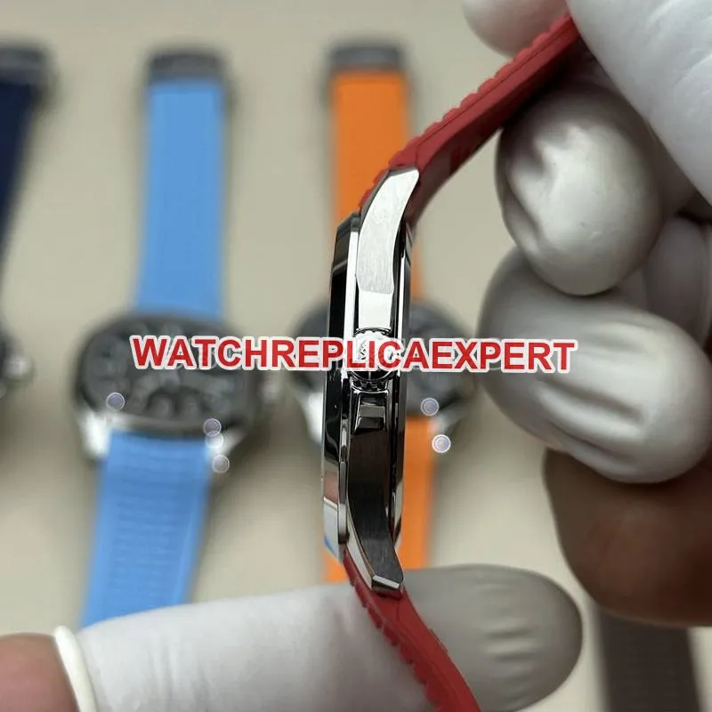 Patek Philippe1:1replica watch BBF factory grenade black dial red rubber model 5167Aside live photo