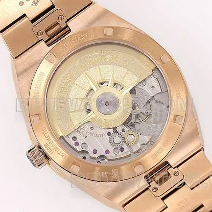 top-tier watch PPF Factory across the world Vacheron Constantingreen dialrose gold4500Vcaseback live photo