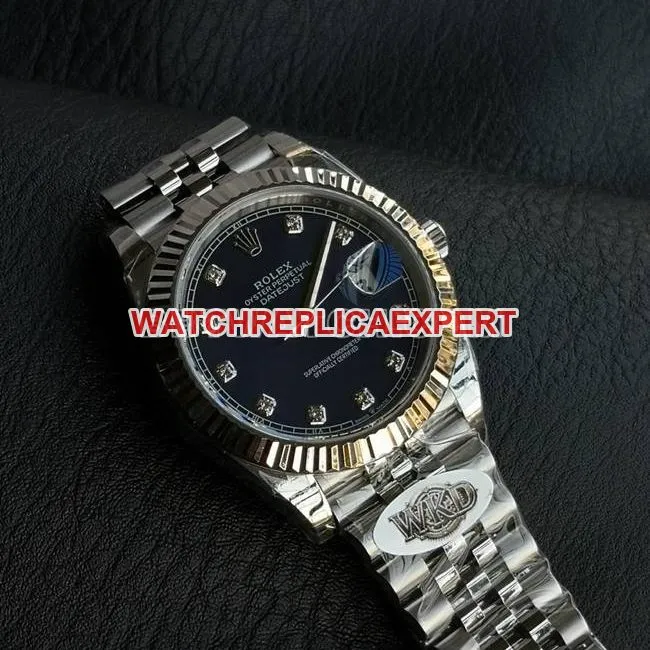 watch WKD factory Datejust Rolex 41mm blue dial 126331 side real shot