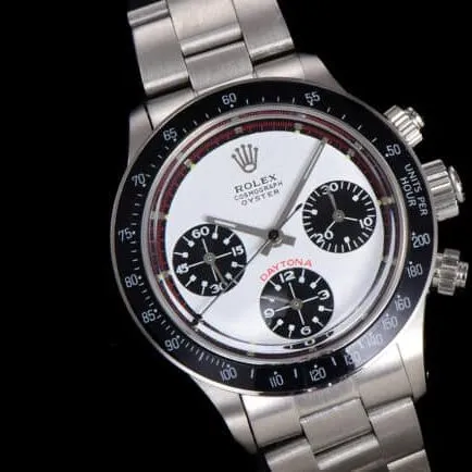 top-tier watch Rolex white dial men's retro series manual chronograph movement watch movement picture