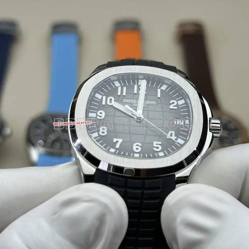 Patek Philippe watch BBF factory grenade black dial black rubber model 5167Aside live photo