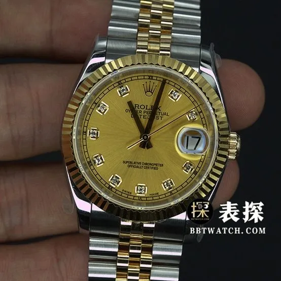 RolexDatejusttop-tier watch gold plate steel bracelet pictures and pricesclasplive photos