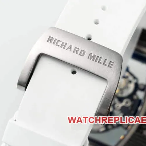 APSRichard Milletop-tier 1:1high-quality carbon fiber case white rubber model RM055clasplive photos
