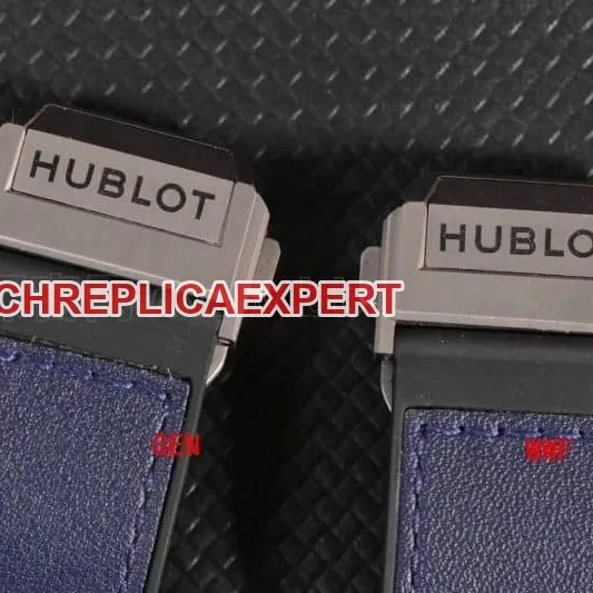 Hublot Tattoo Titanium Blue Watch Review - Unique Aesthetic Front View