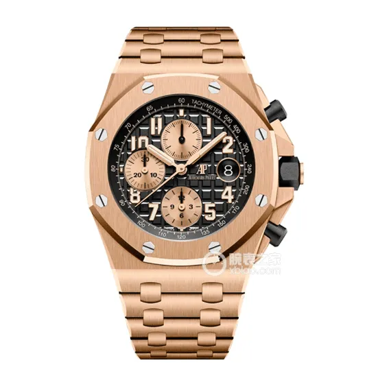 APF offshore Audemars Piguet1:1replica watch black panda plate steel bracelet model 26470OR.OO.1000OR.03bracelet picture