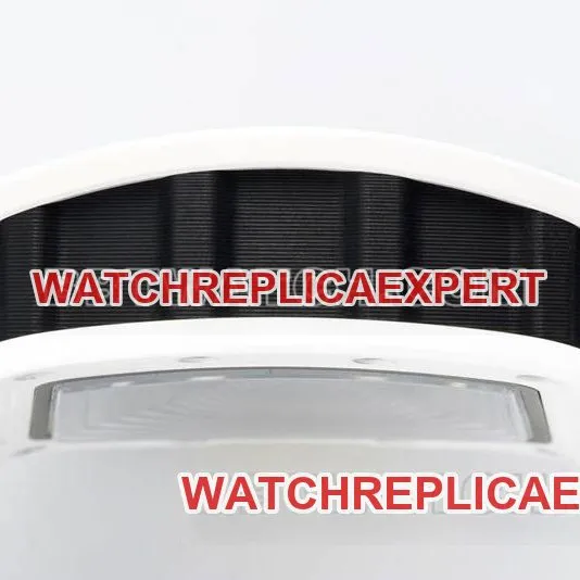 Richard Mille collectible watch R factory hollow plate white rubber model RM061braceletlive photos