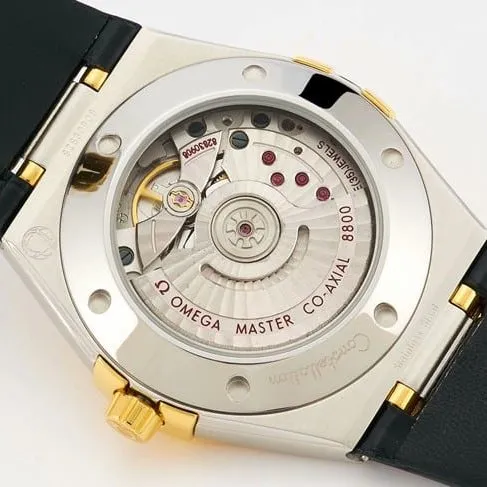 TW factory Omegatop-tier watch Constellation series men's gold plate brown belt watch leather strap picture