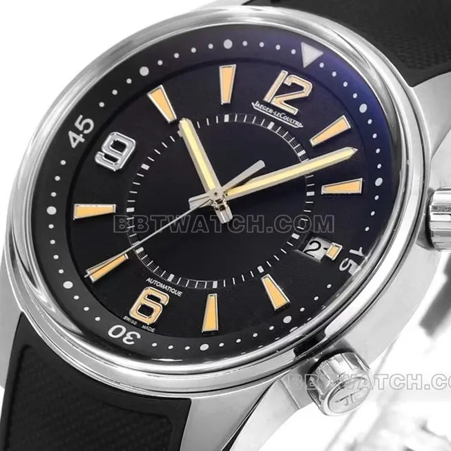 BLS factory Jaeger-LeCoultre Beichen top-tier 1:1high-quality replicablack dial rubber model 906867Jside live photo