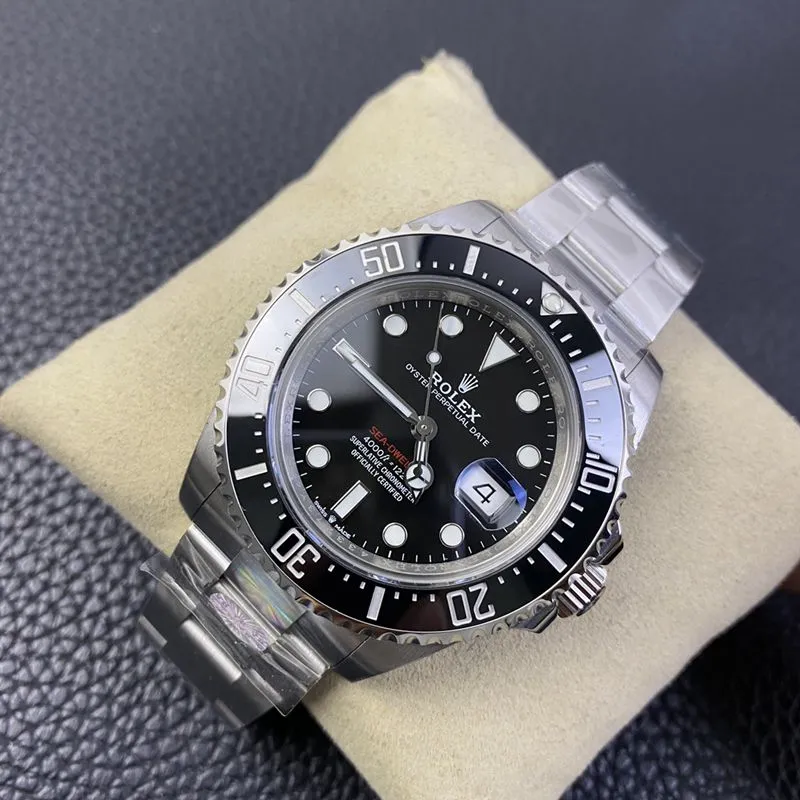 Rolextop-tiersuper watch single red Sea-Dweller series men's mechanical watch side view