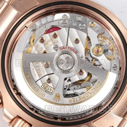 1:1replica watch RolexJF factory Daytonarose gold disc rose gold case 4131 mechanical steel braceletbraceletlive photos