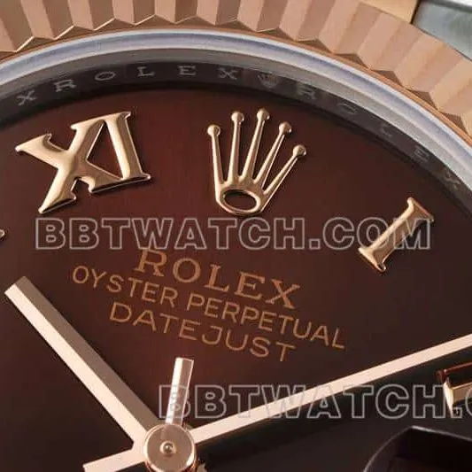 ARF FactoryRolex log 1:1super brown plate 31mm gold five-lattice chain link 278271caseback live photo