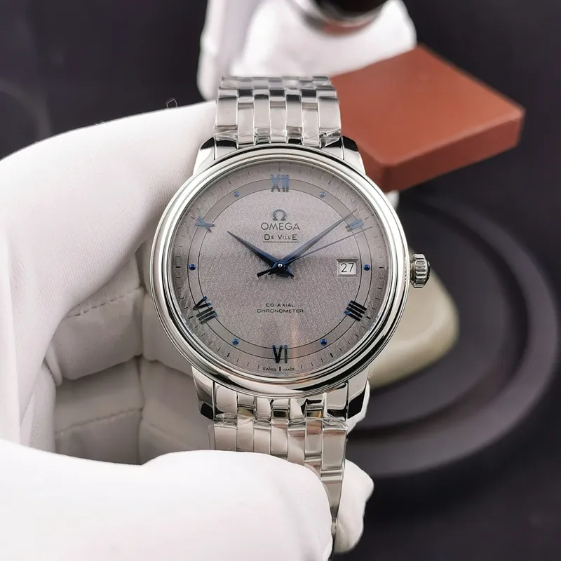 Omega De Ville Grey dial mechanical steel