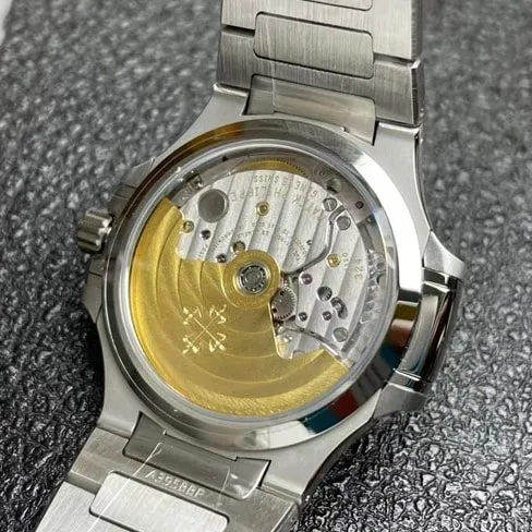 3K Factorytop-tier watch Patek Philippe fully automatic movement women's blue dialsteel braceletNautilus series watch clasp picture