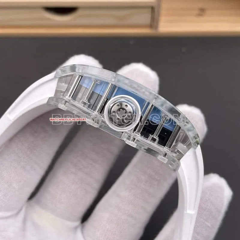 RM factory Richard Mille men's 1:1super transparent crystal RM35-01braceletlive photos