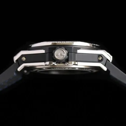 WWF factory top-tier watch Aerospace BigBang series K gold blue bottom ring diamond men's tattoo watch side view