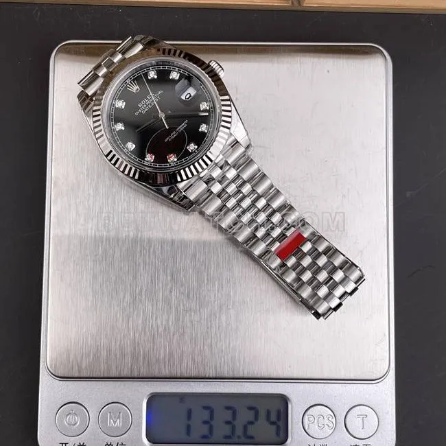 collectible watch VS Factory log Rolexblack dial3235 mechanical 41mm wear live photos