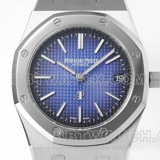 Audemars Piguet top collectible watches ZF Factory Royal Oak Smokey Blue Plate 2121 movement 15202 back actual photo