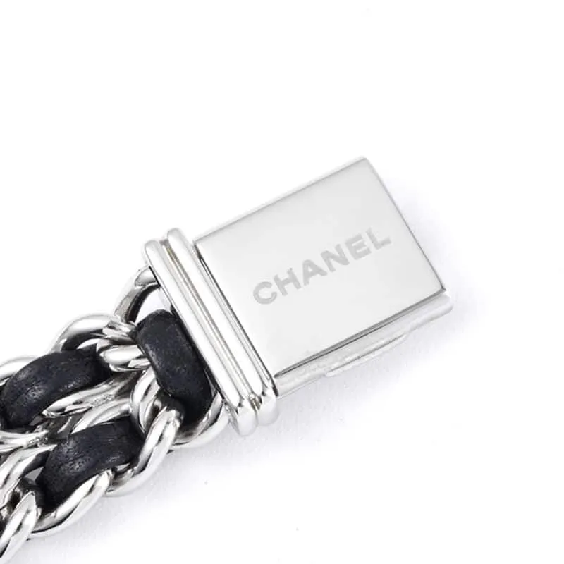 Chanelladies' watchtop-tierhigh-quality replicaPremiere series quartz watch white steel black dialdetail shots