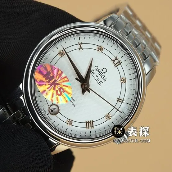 MKS FactoryOmega Die Fei watch women's white dial gold needle steel bracelet model pictures and prices braceletlive photos