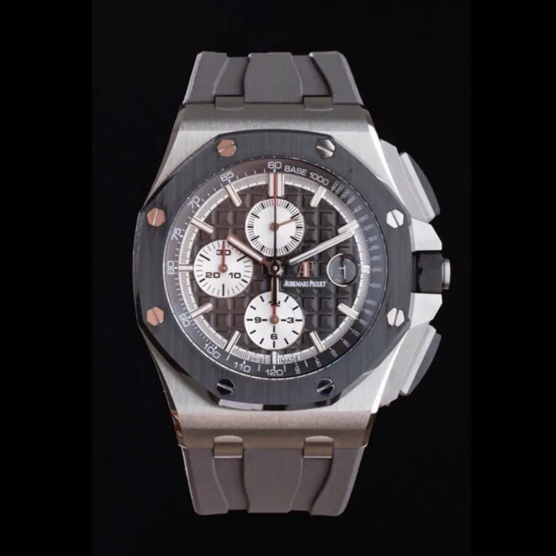 top-tier replicaAPF gray plate Audemars PiguetRoyal Oak offshore 26400 breaks OEM blockade technology watch side view