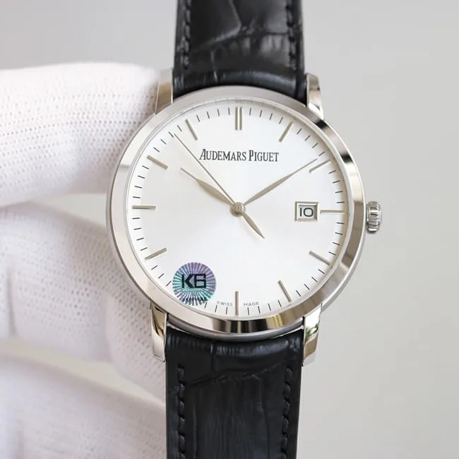 top-tier replicaAudemars PiguetJULES AUDEMARS series three-hand silver steel case front view