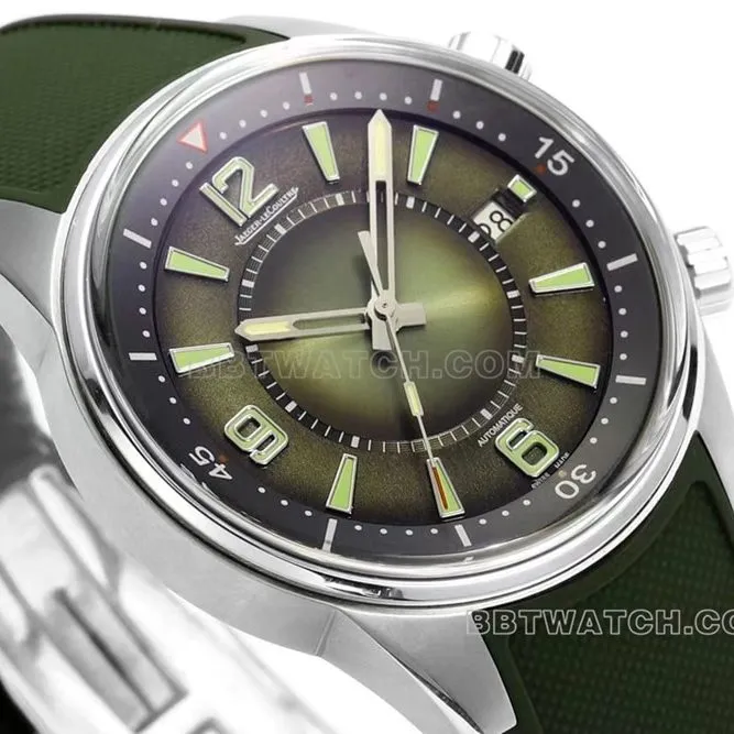 BLS factory Jaeger-LeCoultre Beichen top-tier 1:1super gradient green disc rubber model 906863Jcaseback live photo
