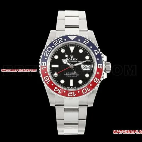 collectible watch RICH factory GMT-MasterRolex blue red circle 126710braceletlive photos