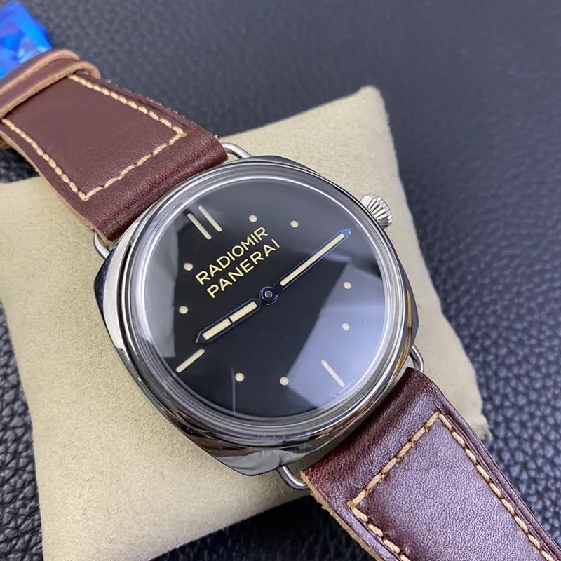 SF factory Paneraireplicapam00449 watch p3000 double spring hand winding movement super power retro disc side view