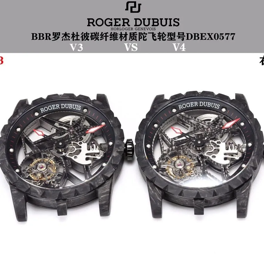 BBR factory Roger Dubuis top-tier watch king DBEX0577 real and fake comparison evaluation appearance live photos