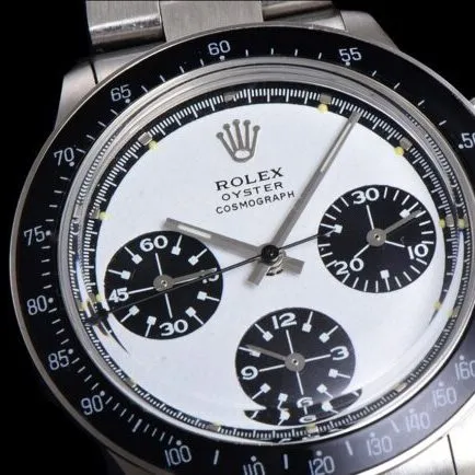 top-tier watch Rolex white dial men's retro series manual chronograph movement watch movement picture