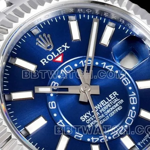 collectible watch Navigator AR+ factory Rolexblue dial mechanical caseback live photo