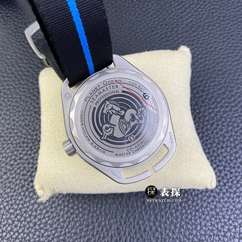SBF factory OmegaSeamaster1:1super watch men's black dialleather strap model pictures and prices front live photo