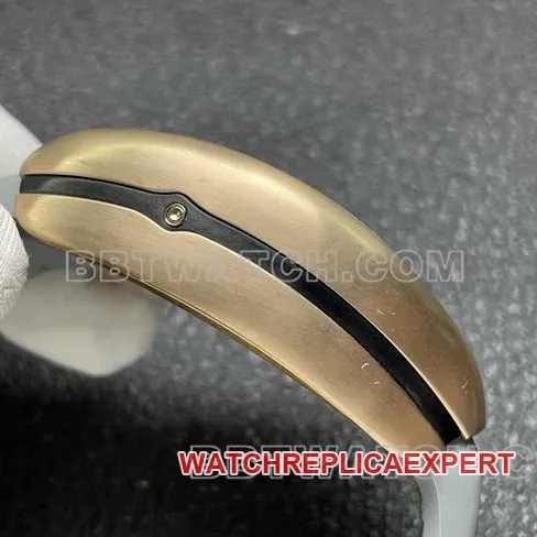 collectible watch ABF factory Frank Muller V45 gray plate rose gold case leather braceletside live photo