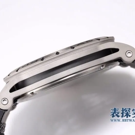 BBR King Roger Dubuis watch white steel tourbillon hollow rubber model RDDBEX0545 front view
