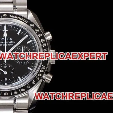 collectible watch N1 factory Speedmaster Omegablack dialsteel bracelet bracelet live photos