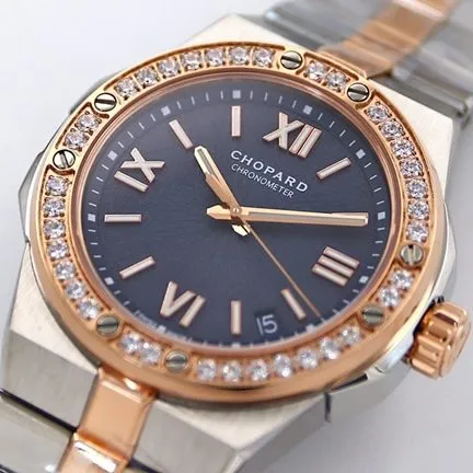 Chopardtop-tier watch men's blue dial 41mm automatic movementALPINE EAGLE series watch side view