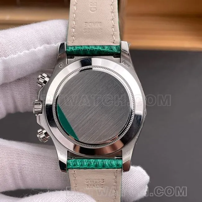 1:1replica watch PPM factory DaytonaRolex green mother-of-pearl disc 4130 mechanical front live photo