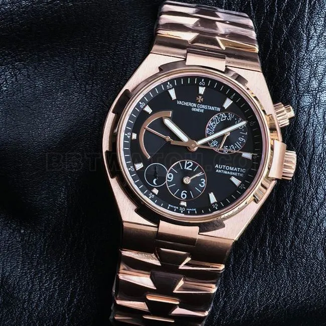 1:1replica watch KR factory across the world Vacheron Constantinrose goldblack dial47450front live photoclasplive photos