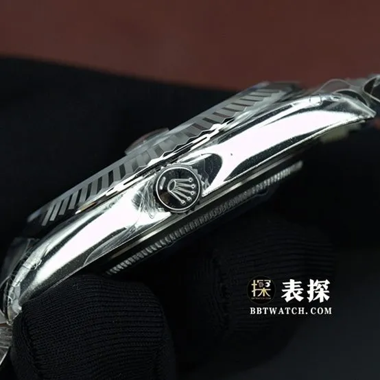 VSDatejustRolex1:1replica watch lumegreen dialsteel bracelet model m126334-0028clasplive photos