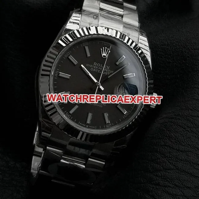 WKD Factory collectible Watch Log-Type Rolex 41mm Gray Dial 126331 Side Real Shot Picture