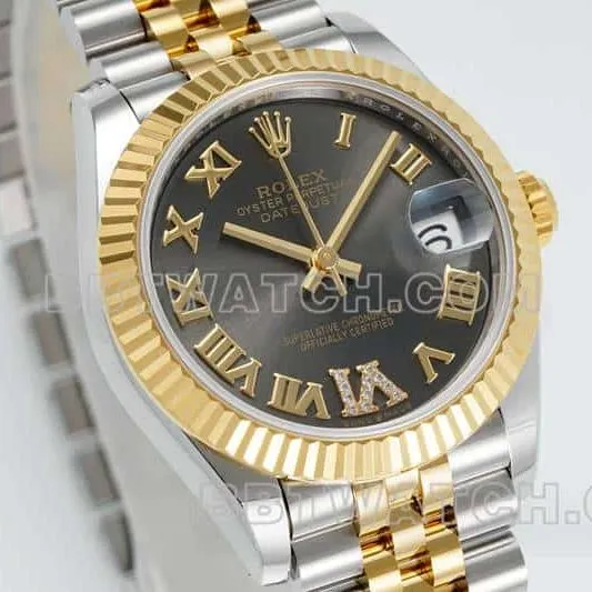 ARF FactoryRolex log top-tier 1:1super cloneblack dial31mm gold five grid link 278273