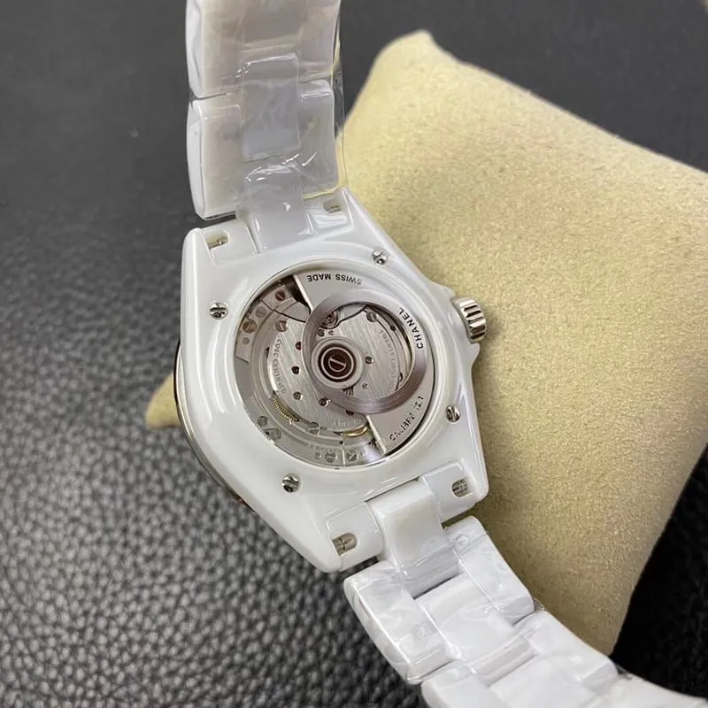 BV factory chanel j12 watch white ceramic 20th anniversary new original movement front view