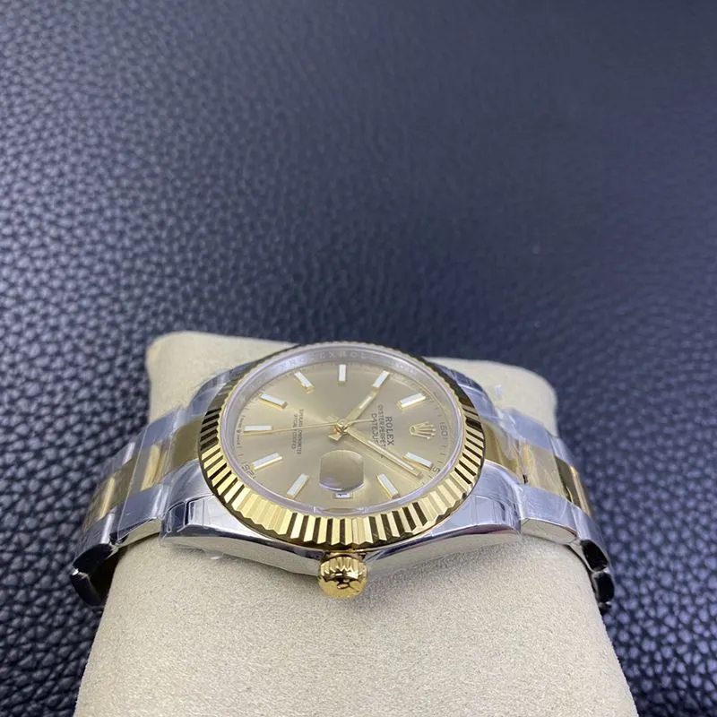 Rolex watch gold Datejust41MM gold plate new six-digit small crown watch movement picture