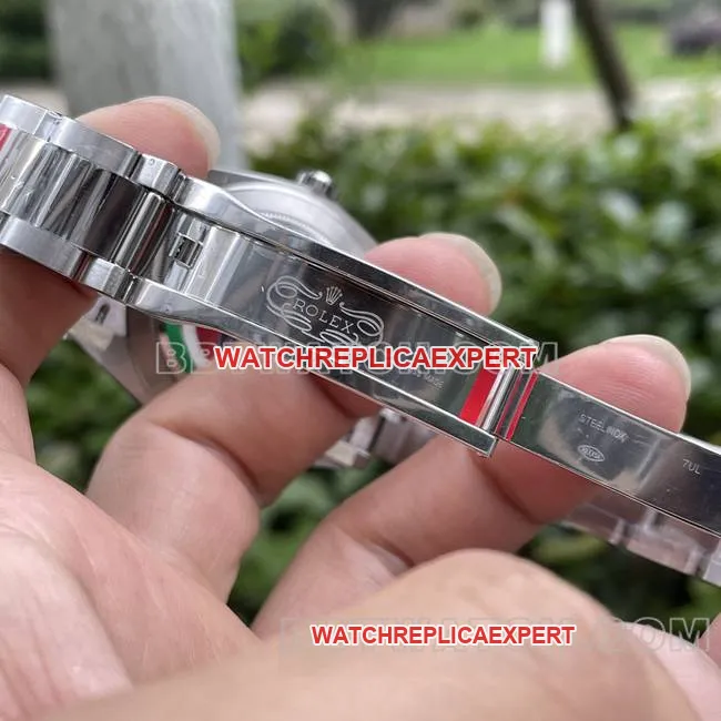top-tier watch log ERF factory Rolexgreen dial3235 mechanical 41mm caseback live photo
