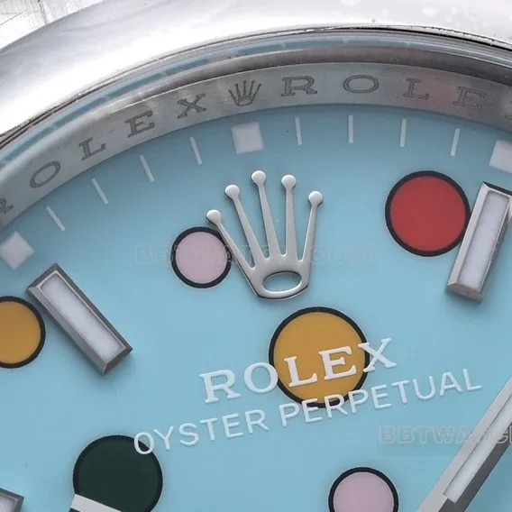 Factory C Rolex Oyster Perpetual 1:1top-tier replica36mm bubble noodle m126000-0009front live photo